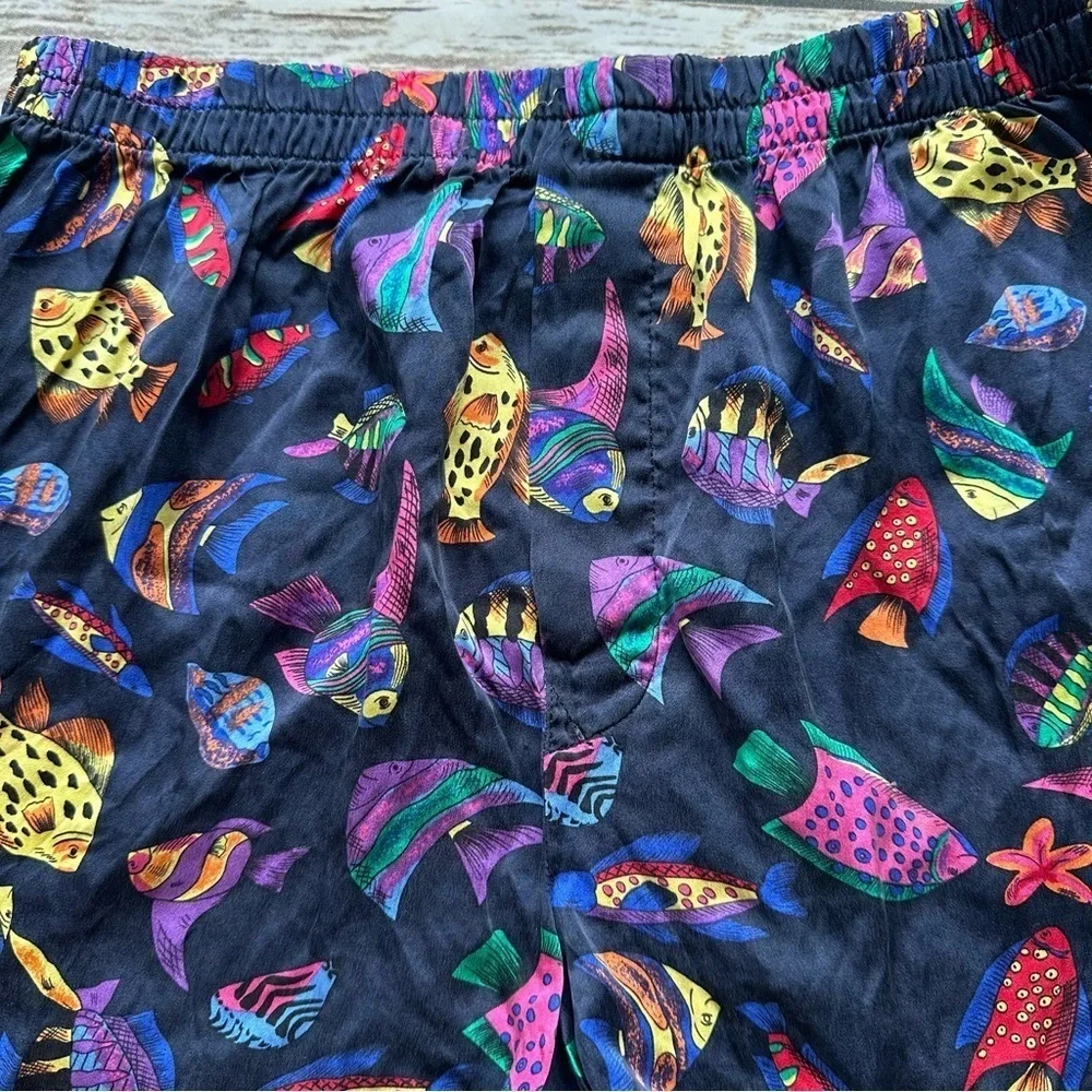 Vintage 100% Silk Boxer Shorts M